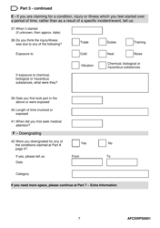 Form AFCSWPS0001 Armed Forces Compensation Scheme (Afcs) and Wps Claim Form - United Kingdom, Page 9