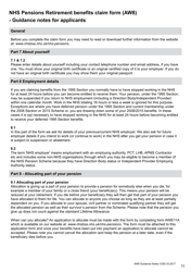 Form AW8 Nhs Pensions - Retirement Benefits Claim Form - United Kingdom, Page 13