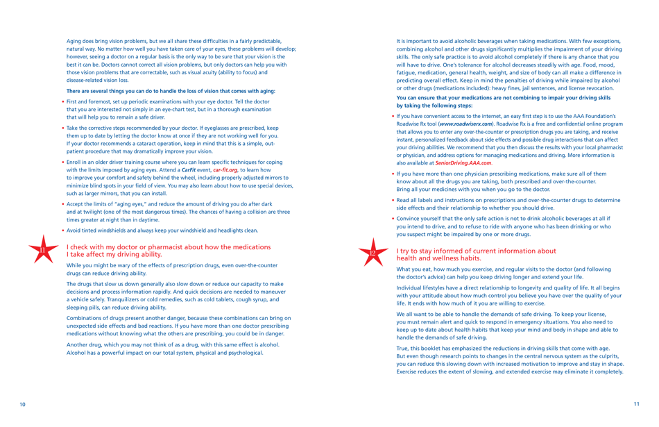 Drivers 65 Plus: Check Your Performance - Aaa Foundation for Traffic Safety, Page 7