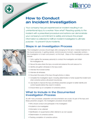 How to Conduct an Incident Investigation - National Safety Council