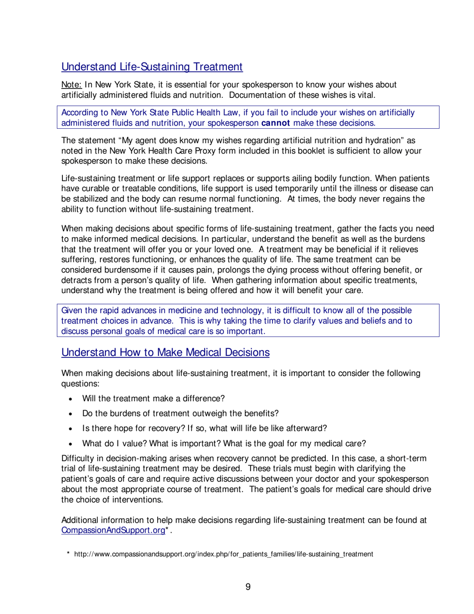 Form B-1576 Advance Care Planning - Know Your Choices, Share Your Wishes: Maintain Control, Achieve Peace of Mind, and Assure Your Wishes Are Honored - Bluecross Blueshield, Page 13