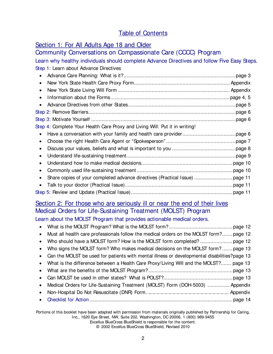 Form B-1576 Advance Care Planning - Know Your Choices, Share Your Wishes: Maintain Control, Achieve Peace of Mind, and Assure Your Wishes Are Honored - Bluecross Blueshield, Page 5