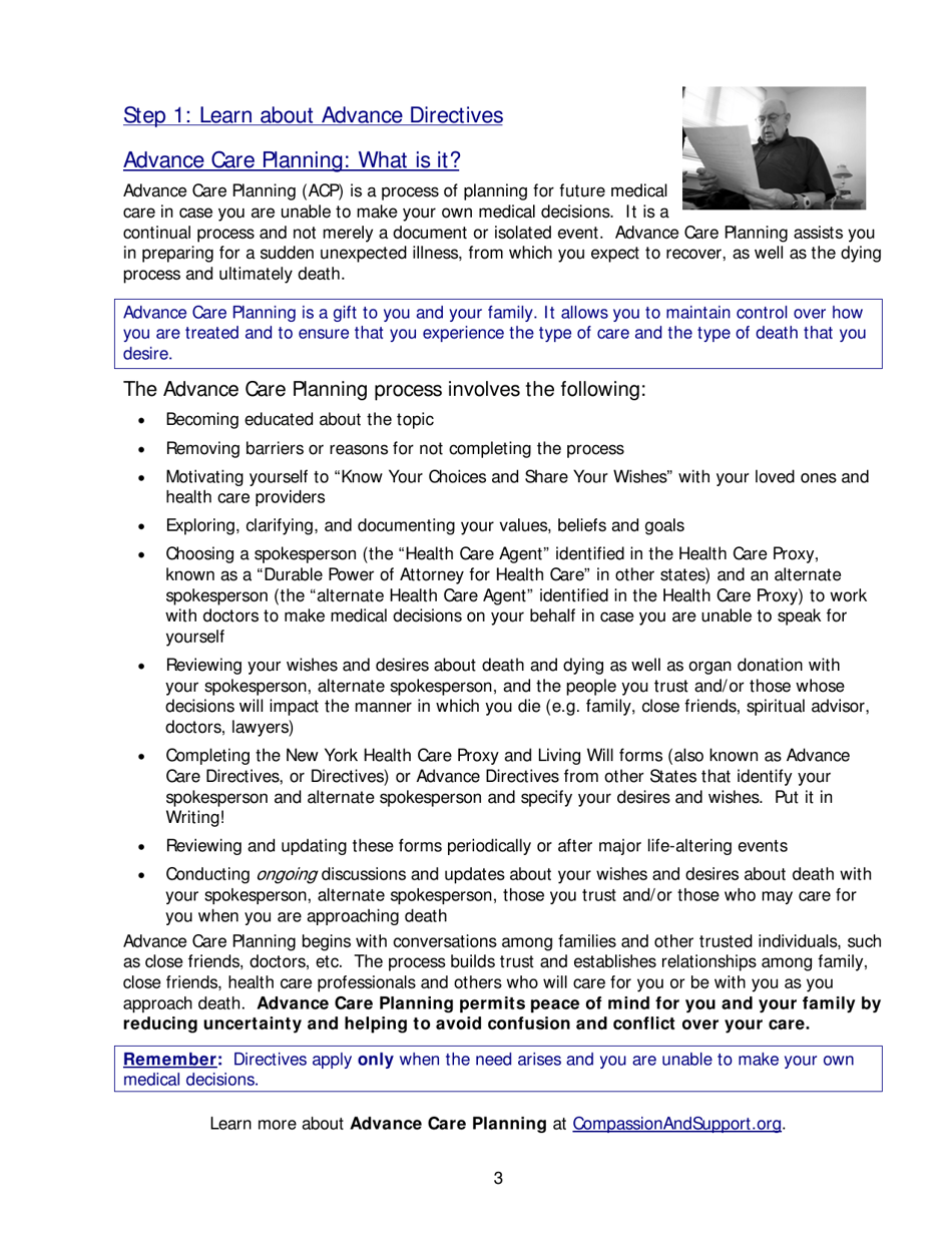 Form B-1576 Advance Care Planning - Know Your Choices, Share Your Wishes: Maintain Control, Achieve Peace of Mind, and Assure Your Wishes Are Honored - Bluecross Blueshield, Page 7
