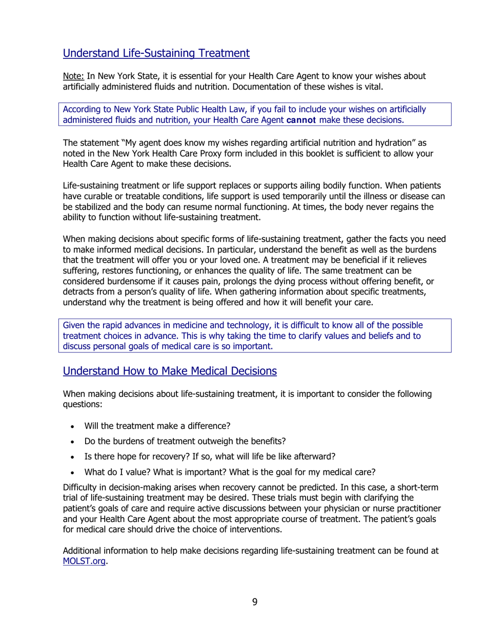 Form B-1576 Advance Care Planning - Know Your Choices, Share Your Wishes: Maintain Control, Achieve Peace of Mind, and Assure Your Wishes Are Honored - Bluecross Blueshield, Page 13