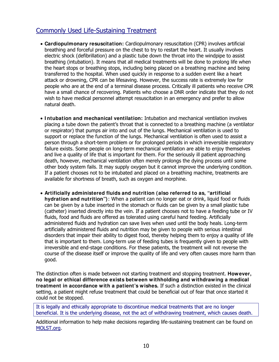 Form B-1576 Advance Care Planning - Know Your Choices, Share Your Wishes: Maintain Control, Achieve Peace of Mind, and Assure Your Wishes Are Honored - Bluecross Blueshield, Page 14
