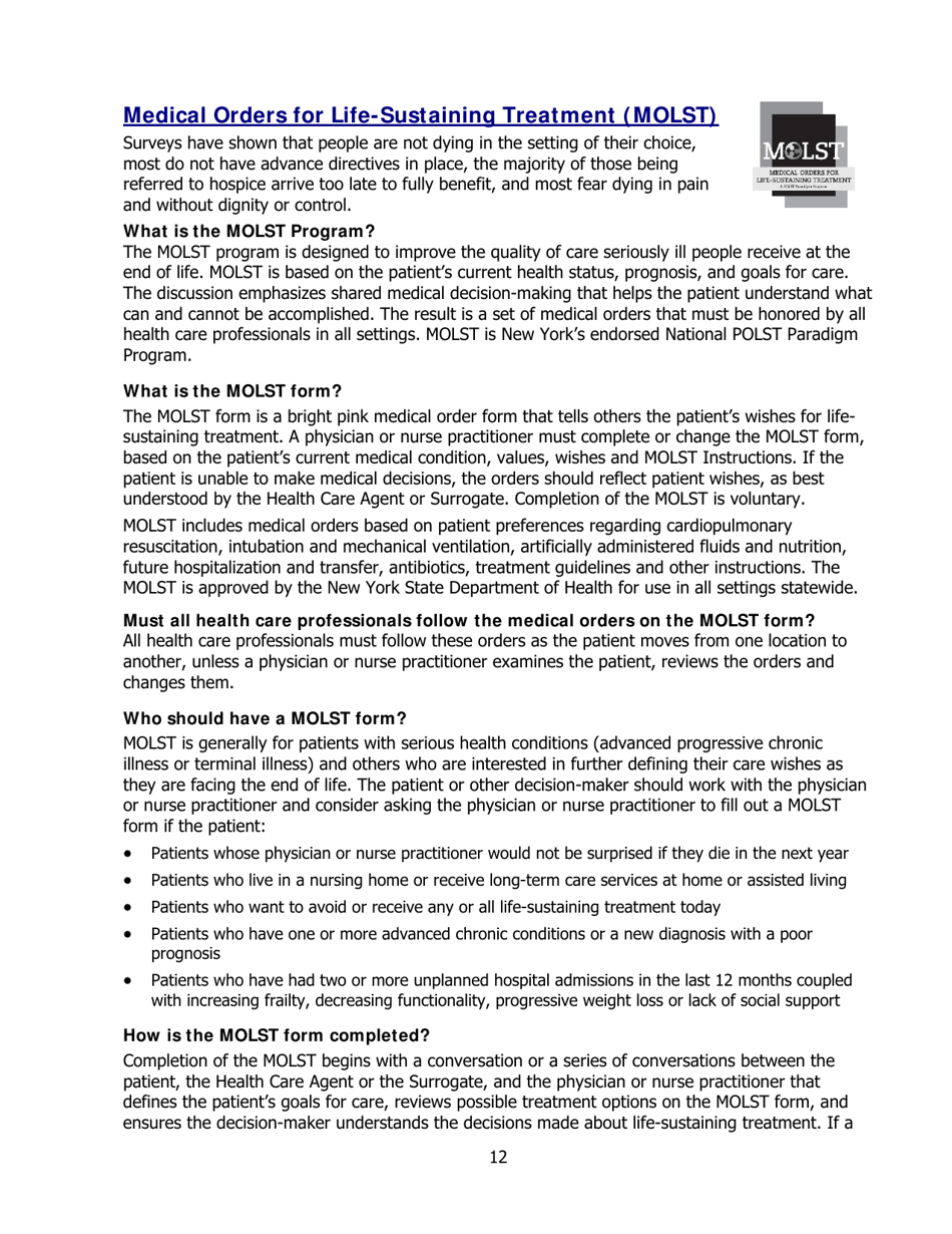 Form B-1576 Advance Care Planning - Know Your Choices, Share Your Wishes: Maintain Control, Achieve Peace of Mind, and Assure Your Wishes Are Honored - Bluecross Blueshield, Page 16