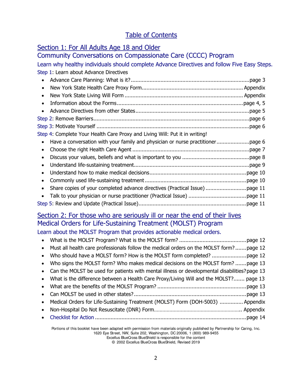 Form B-1576 Advance Care Planning - Know Your Choices, Share Your Wishes: Maintain Control, Achieve Peace of Mind, and Assure Your Wishes Are Honored - Bluecross Blueshield, Page 5