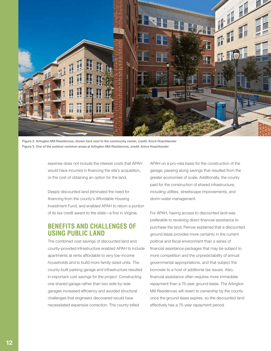 Public Land  Affordable Housing in the Washington Dc Region: Best Practices and Recommendations, Page 16