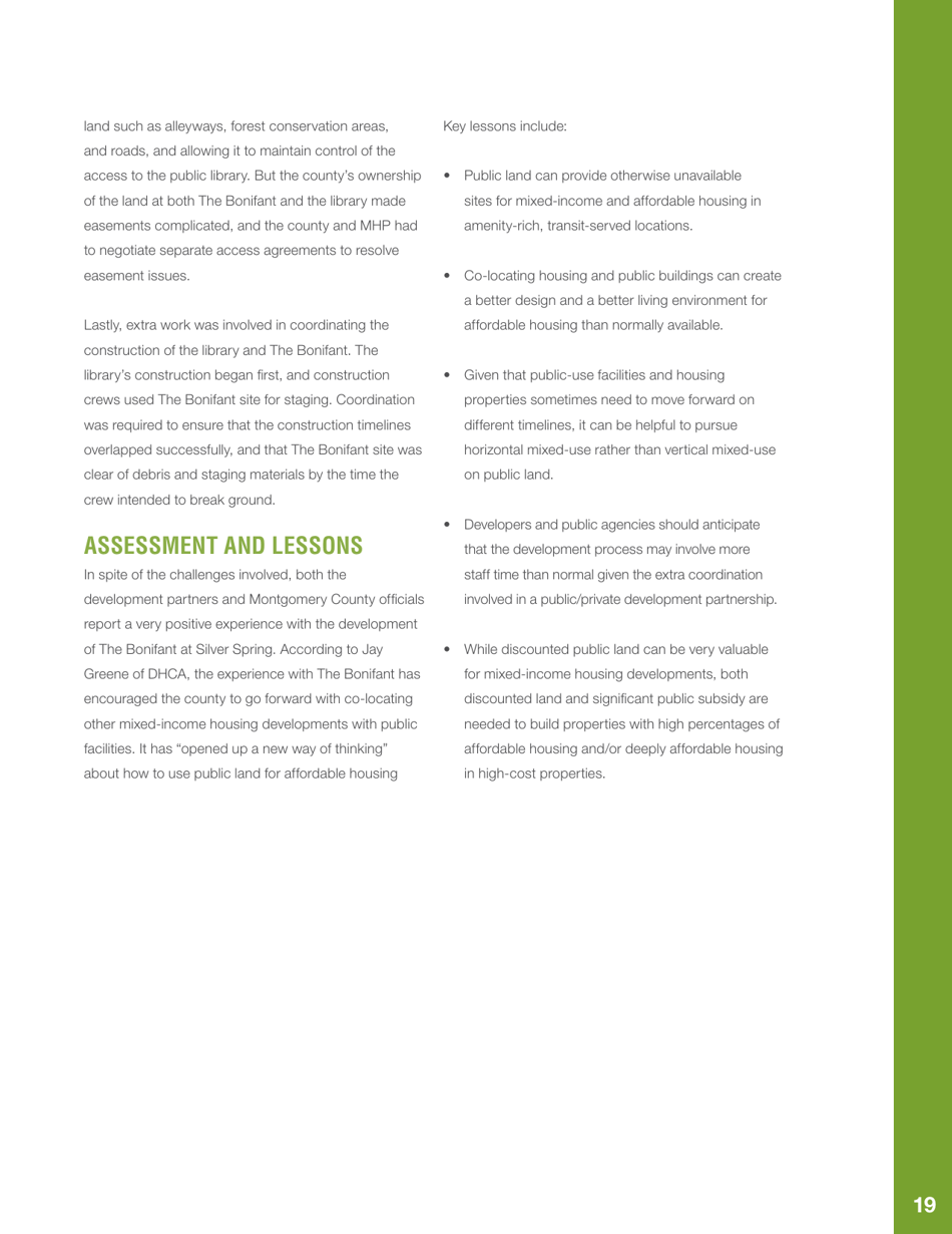 Public Land  Affordable Housing in the Washington Dc Region: Best Practices and Recommendations, Page 23