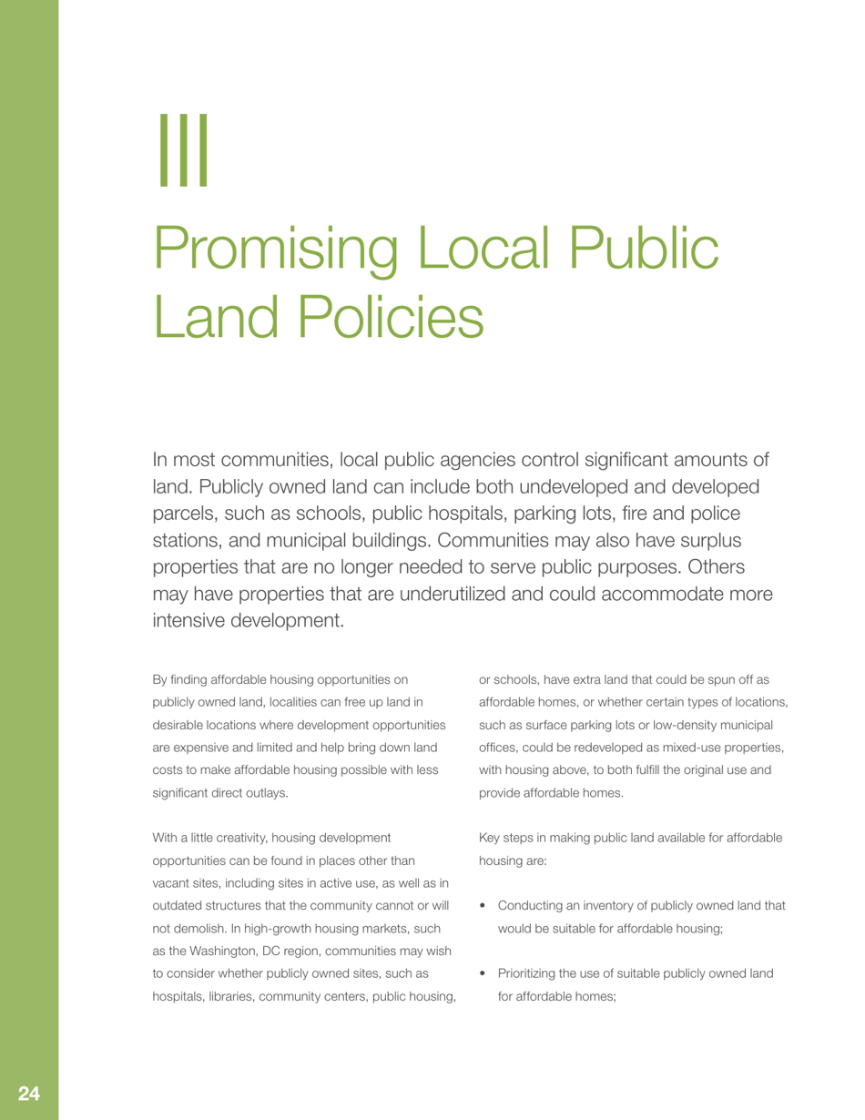 Public Land  Affordable Housing in the Washington Dc Region: Best Practices and Recommendations, Page 28