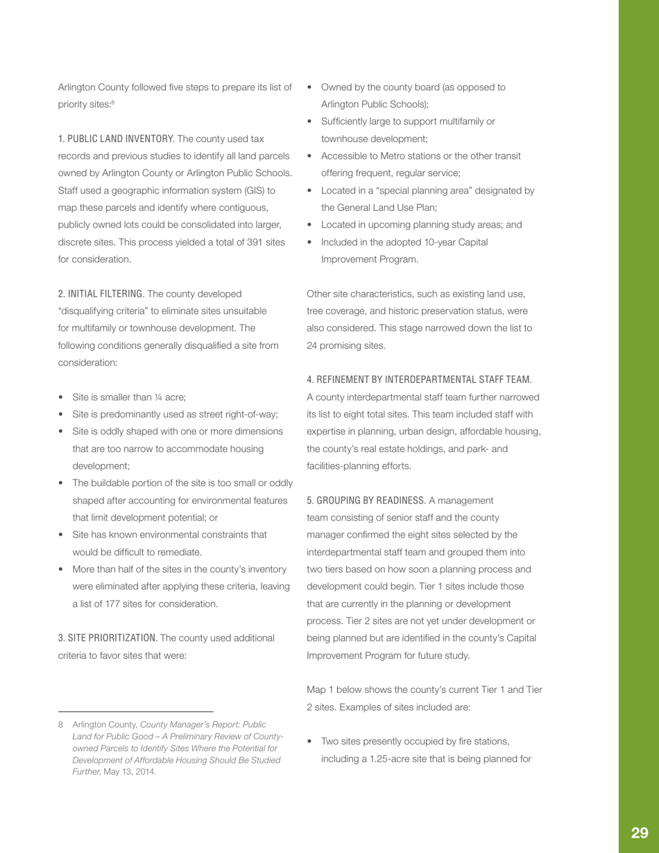 Public Land  Affordable Housing in the Washington Dc Region: Best Practices and Recommendations, Page 33