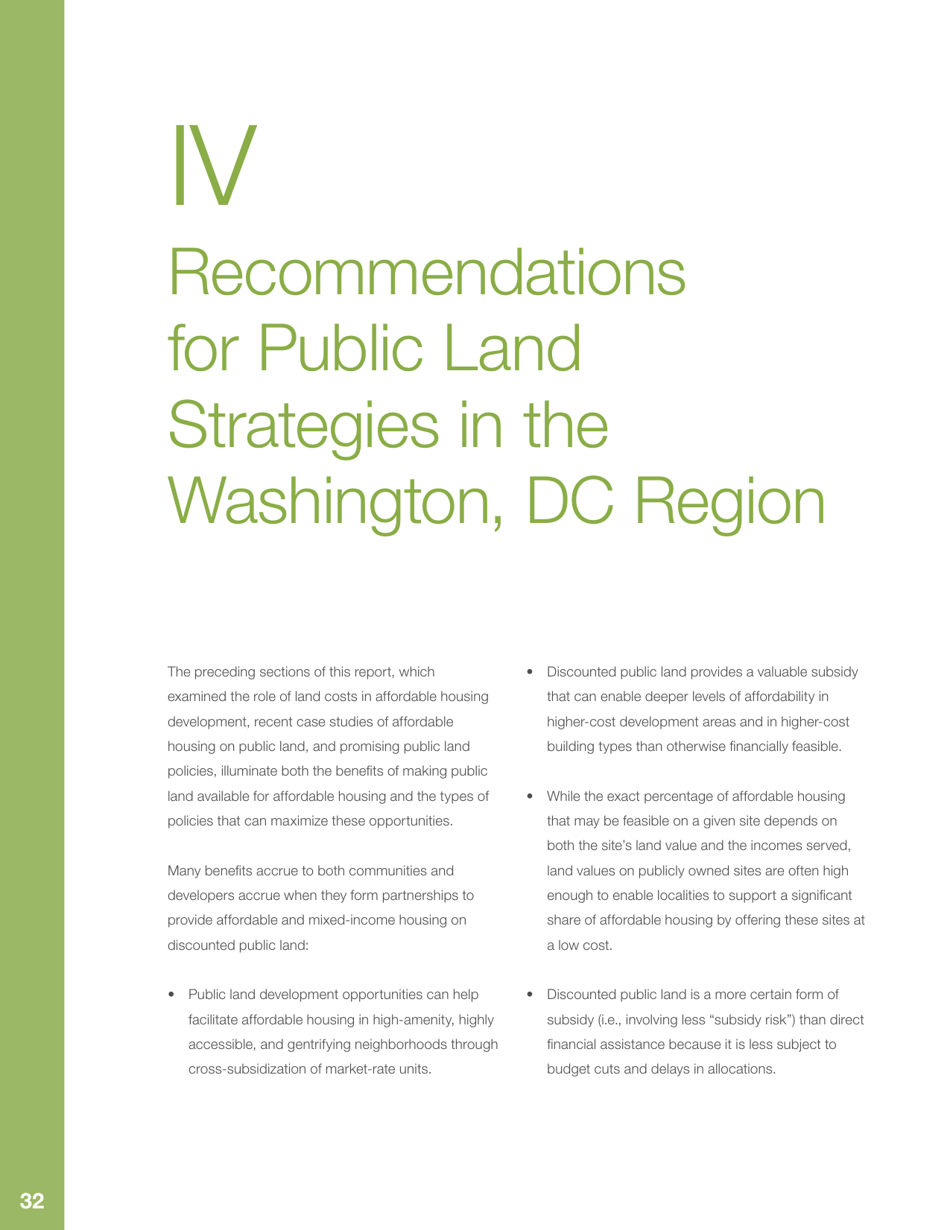 Public Land  Affordable Housing in the Washington Dc Region: Best Practices and Recommendations, Page 36