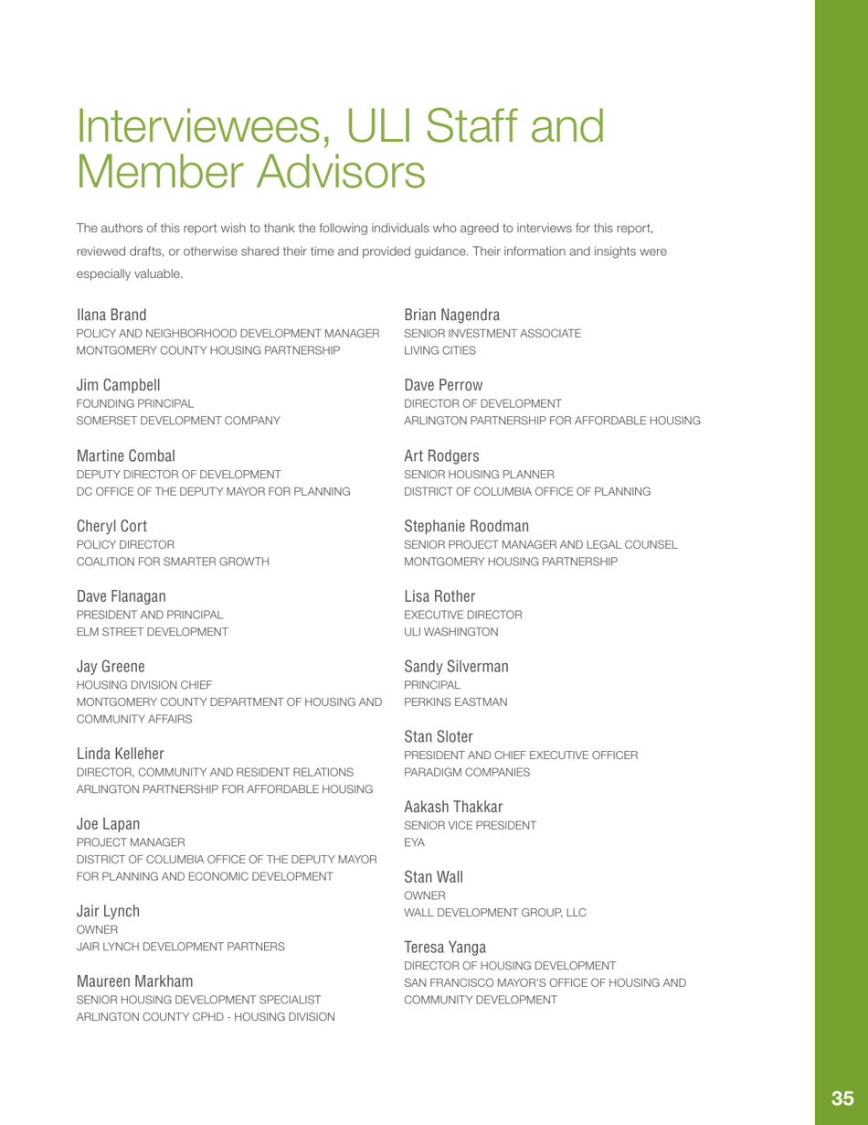 Public Land  Affordable Housing in the Washington Dc Region: Best Practices and Recommendations, Page 39