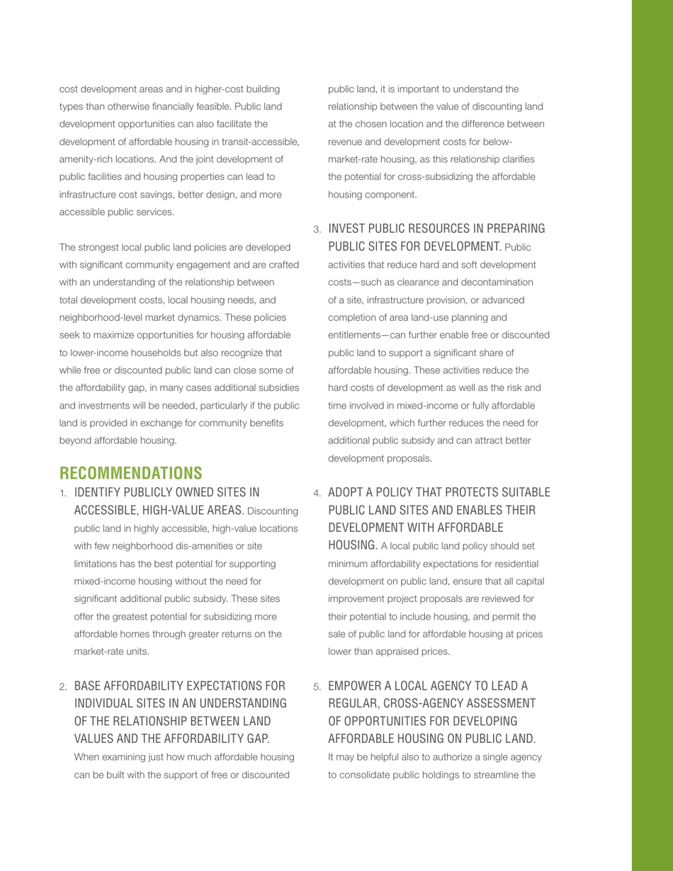 Public Land  Affordable Housing in the Washington Dc Region: Best Practices and Recommendations, Page 3