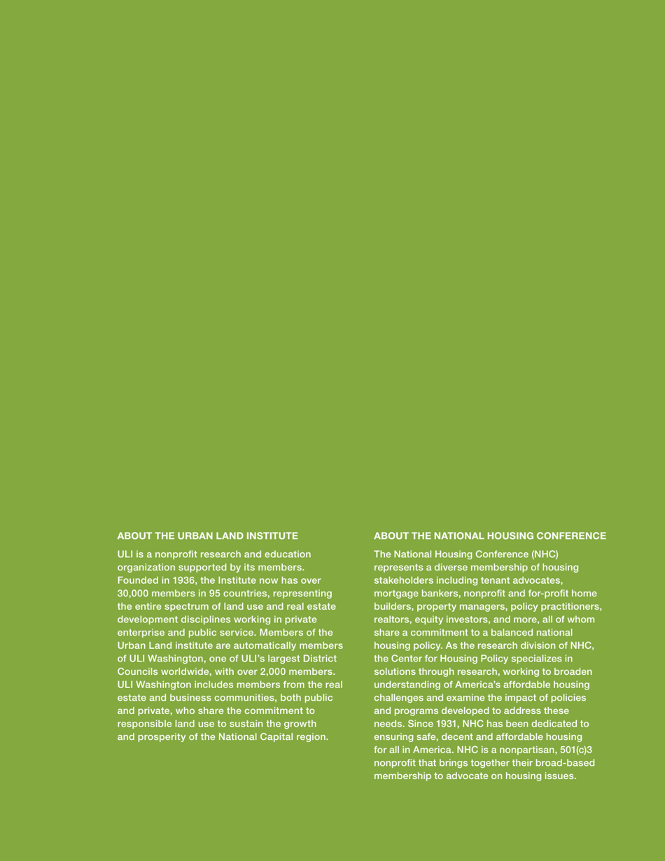 Public Land  Affordable Housing in the Washington Dc Region: Best Practices and Recommendations, Page 40