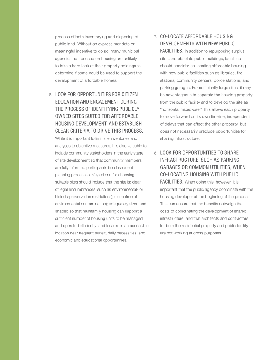 Public Land  Affordable Housing in the Washington Dc Region: Best Practices and Recommendations, Page 4