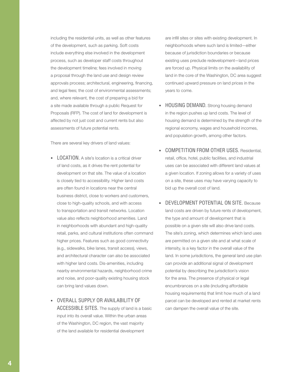 Public Land  Affordable Housing in the Washington Dc Region: Best Practices and Recommendations, Page 8