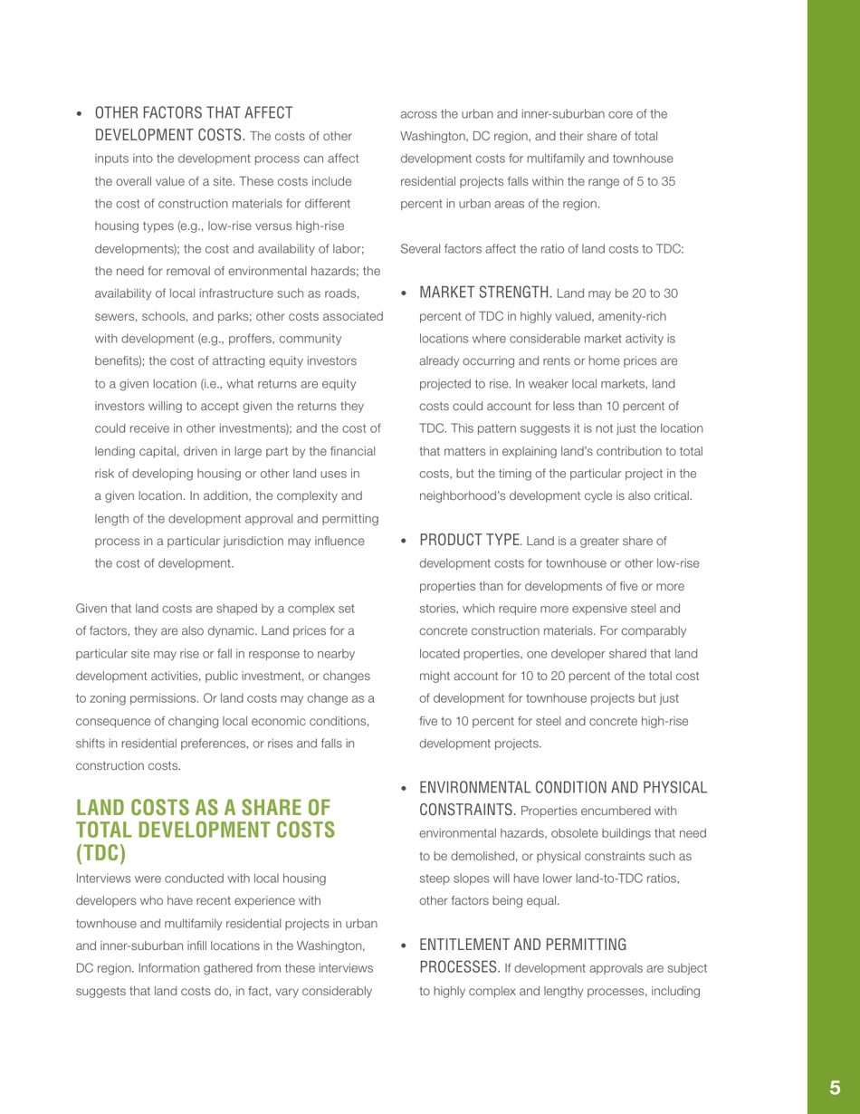 Public Land  Affordable Housing in the Washington Dc Region: Best Practices and Recommendations, Page 9