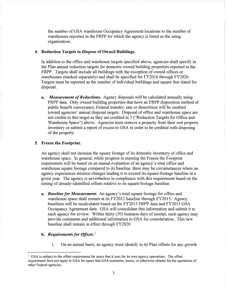 Management Procedures Memorandum No. 2015-01 (Implementation of Omb Memorandum M-12-12 Section 3: Reduce the Footprint ), Page 3