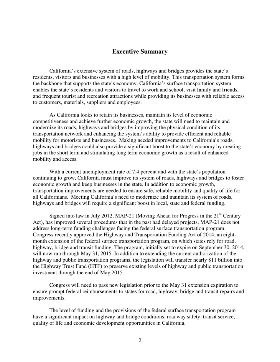 California Transportation by the Numbers: Meeting the States Need for Safe and Efficient Mobility - Trip, Page 3