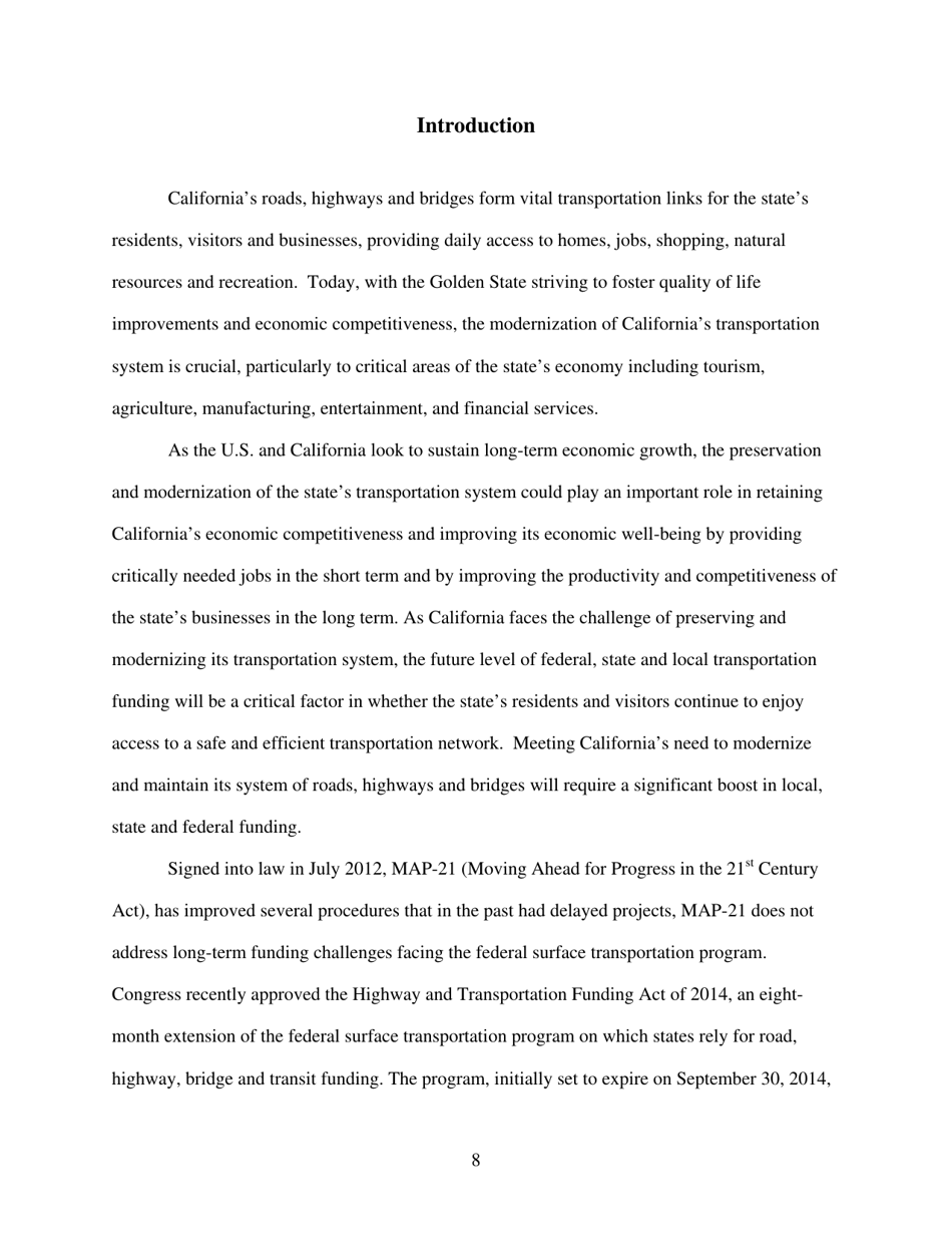 California Transportation by the Numbers: Meeting the States Need for Safe and Efficient Mobility - Trip, Page 9
