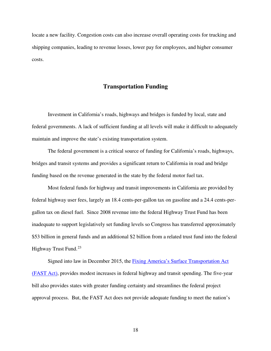 California Transportation by the Numbers: Meeting the States Need for Safe, Smooth and Efficient Mobility - Trip, Page 19