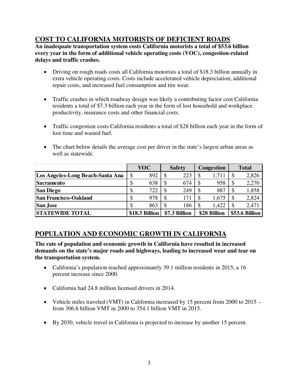 California Transportation by the Numbers: Meeting the States Need for Safe, Smooth and Efficient Mobility - Trip, Page 4