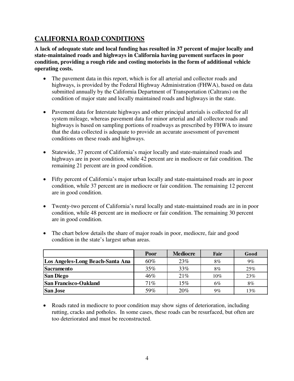California Transportation by the Numbers: Meeting the States Need for Safe, Smooth and Efficient Mobility - Trip, Page 5