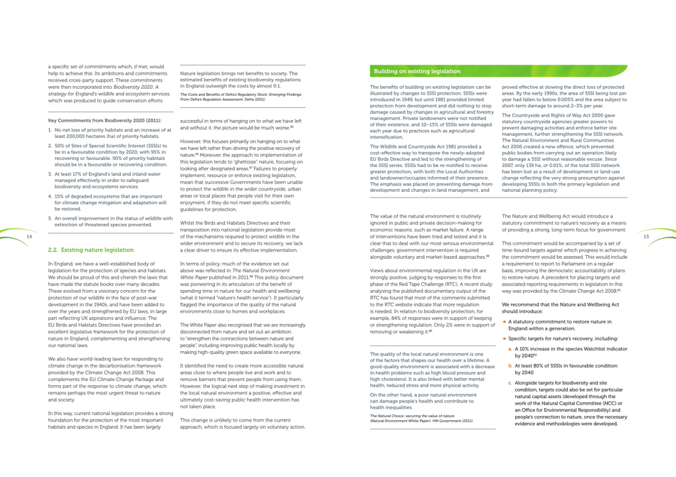 A Nature and Wellbeing Act: a Green Paper From the Wildlife Trusts and the Rspb, Page 8