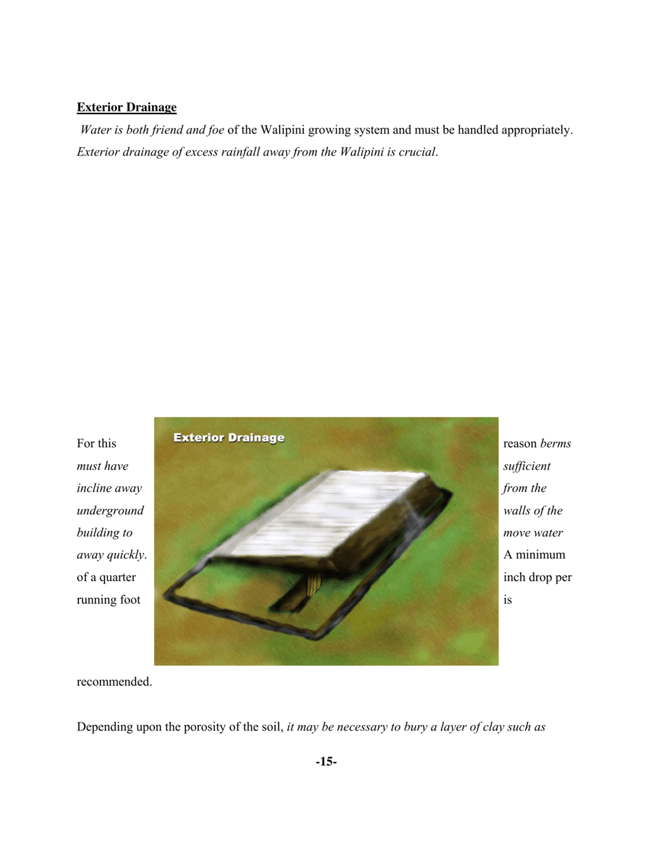Walipini Construction (The Underground Greenhouse), Page 18