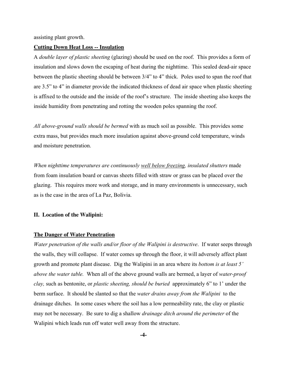 Walipini Construction (The Underground Greenhouse), Page 7