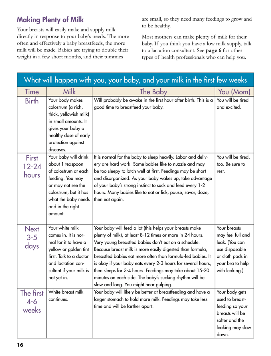 Your Guide to Breastfeeding, Page 16