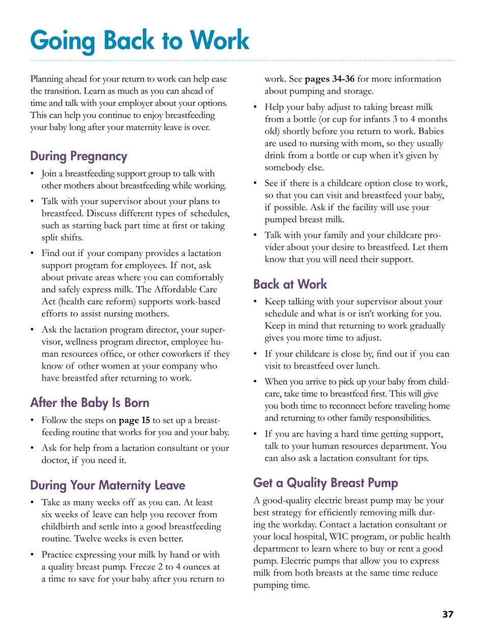 Your Guide to Breastfeeding, Page 37