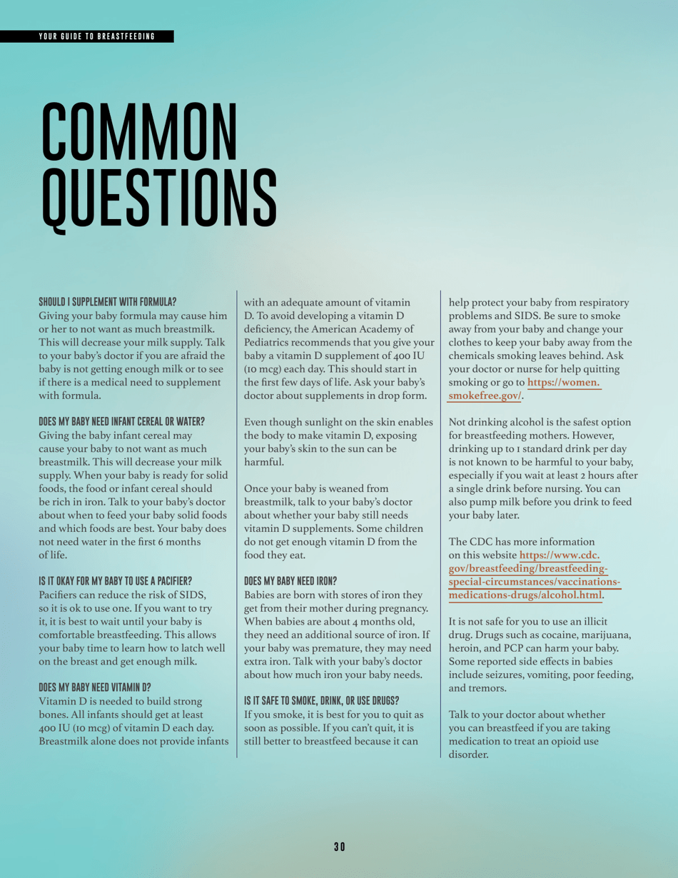 Your Guide to Breastfeeding, Page 32