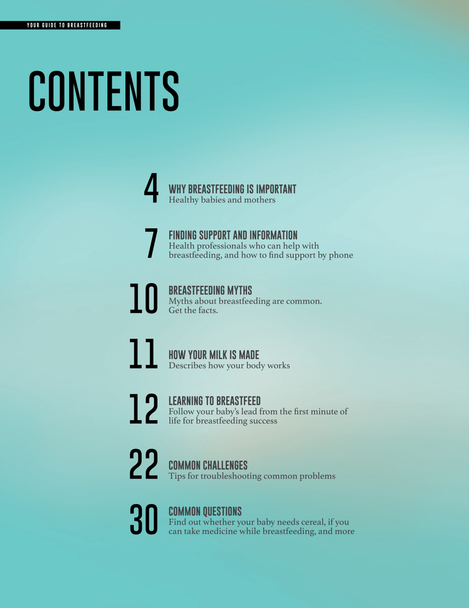 Your Guide to Breastfeeding, Page 4