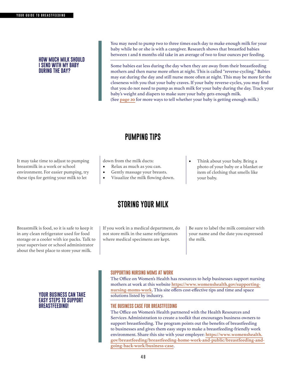 Your Guide to Breastfeeding, Page 50