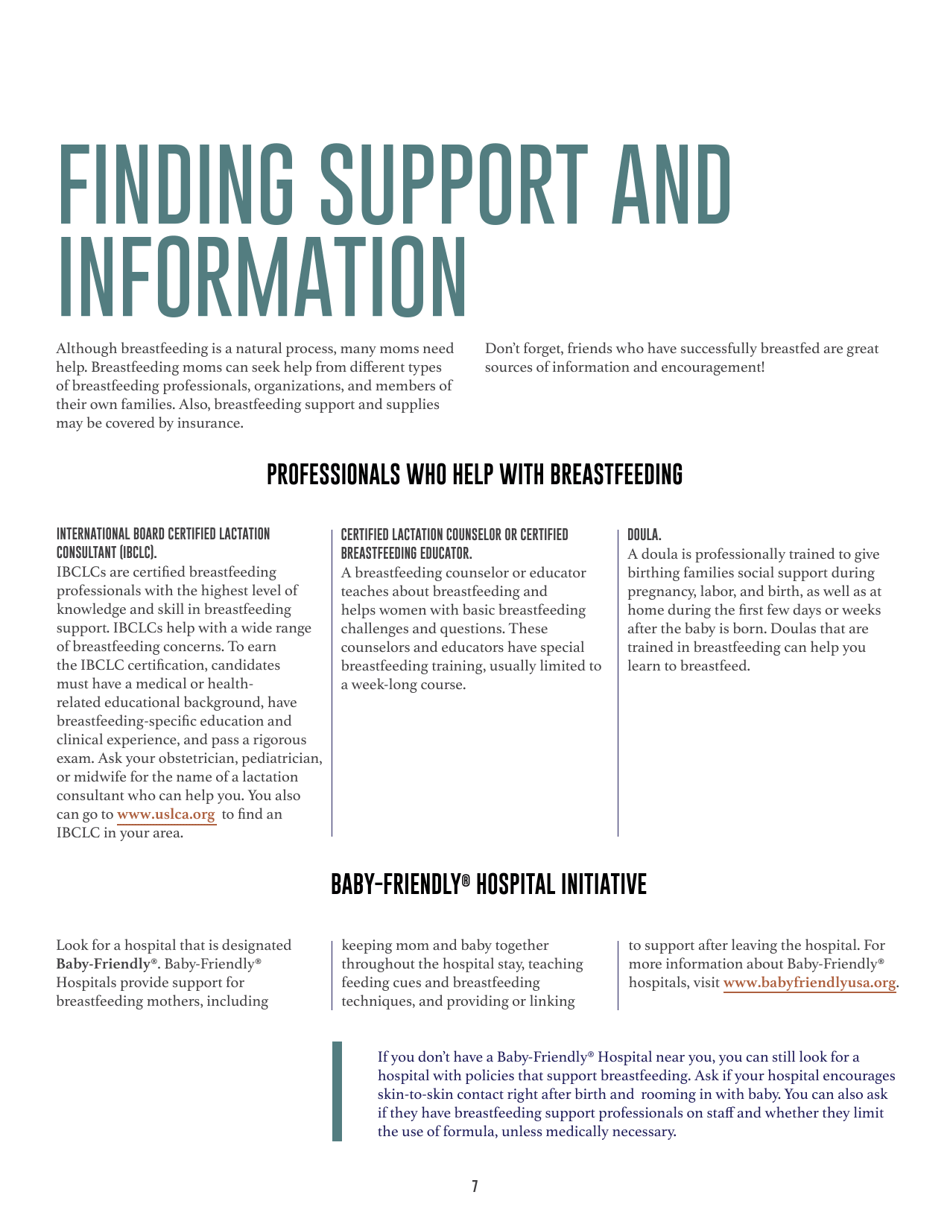 Your Guide to Breastfeeding, Page 9