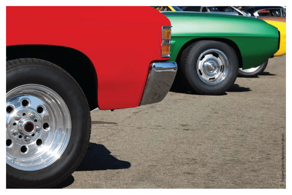 Consumers Guide to Repossession Practices - California, Page 25