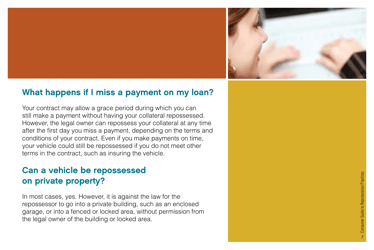 Consumer&#039;s Guide to Repossession Practices - California, Page 7