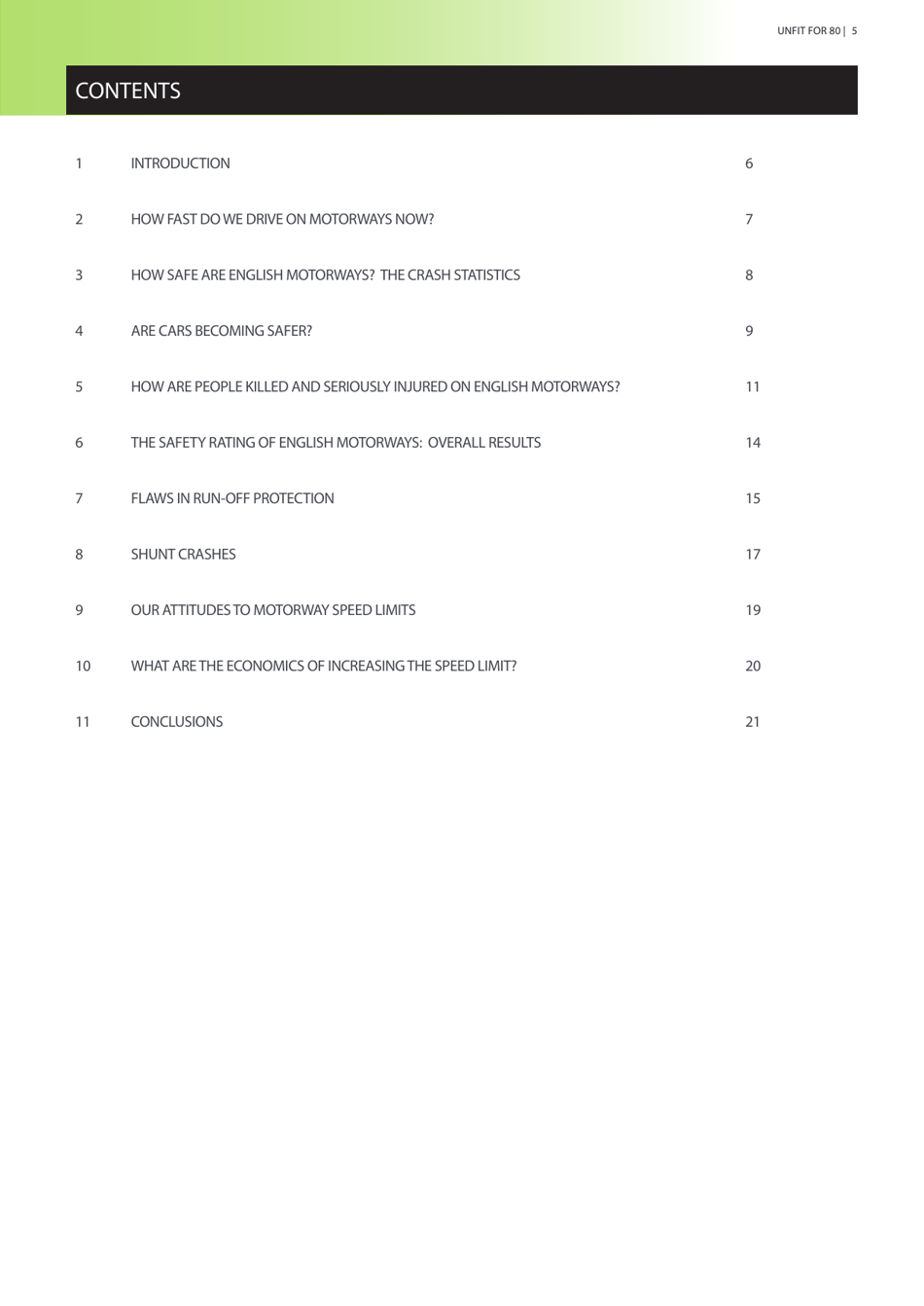 Unfit for 80 - Road Safety Foundation, Page 5