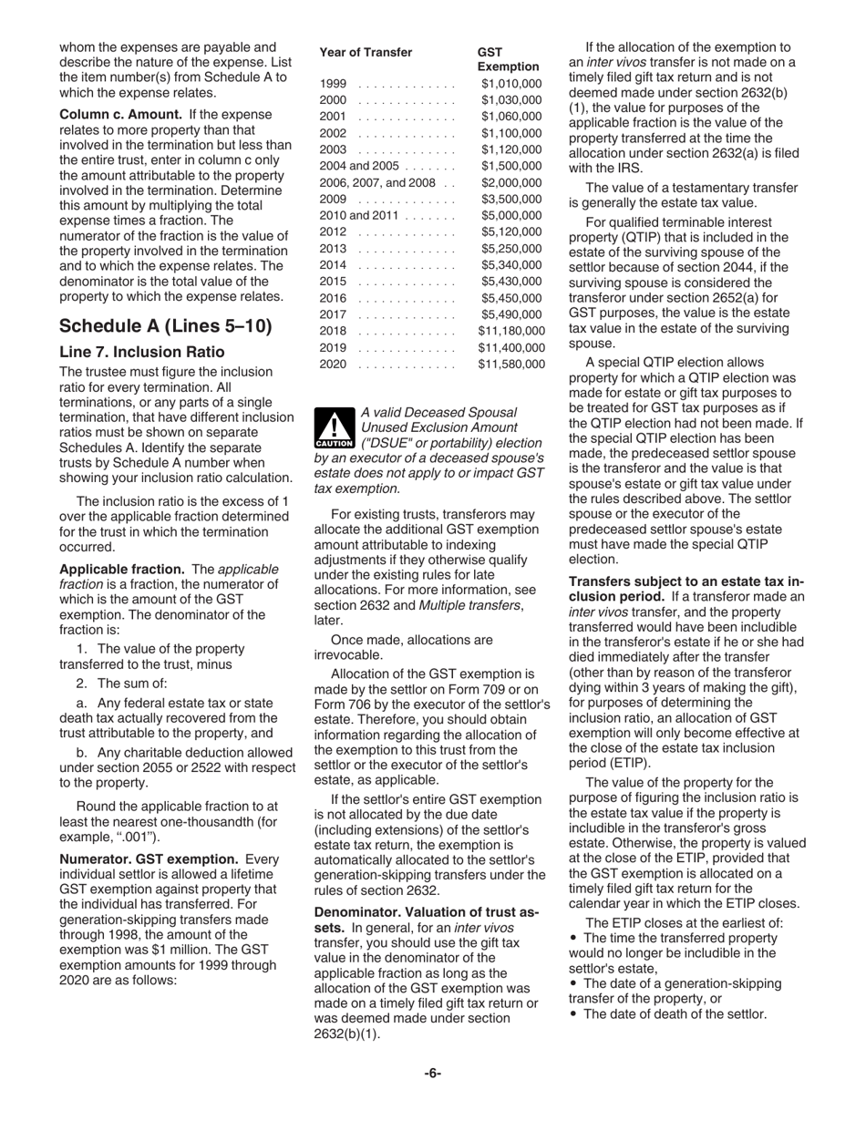 Instructions for IRS Form 706-GS(T) Generation-Skipping Transfer Tax Return for Terminations, Page 6