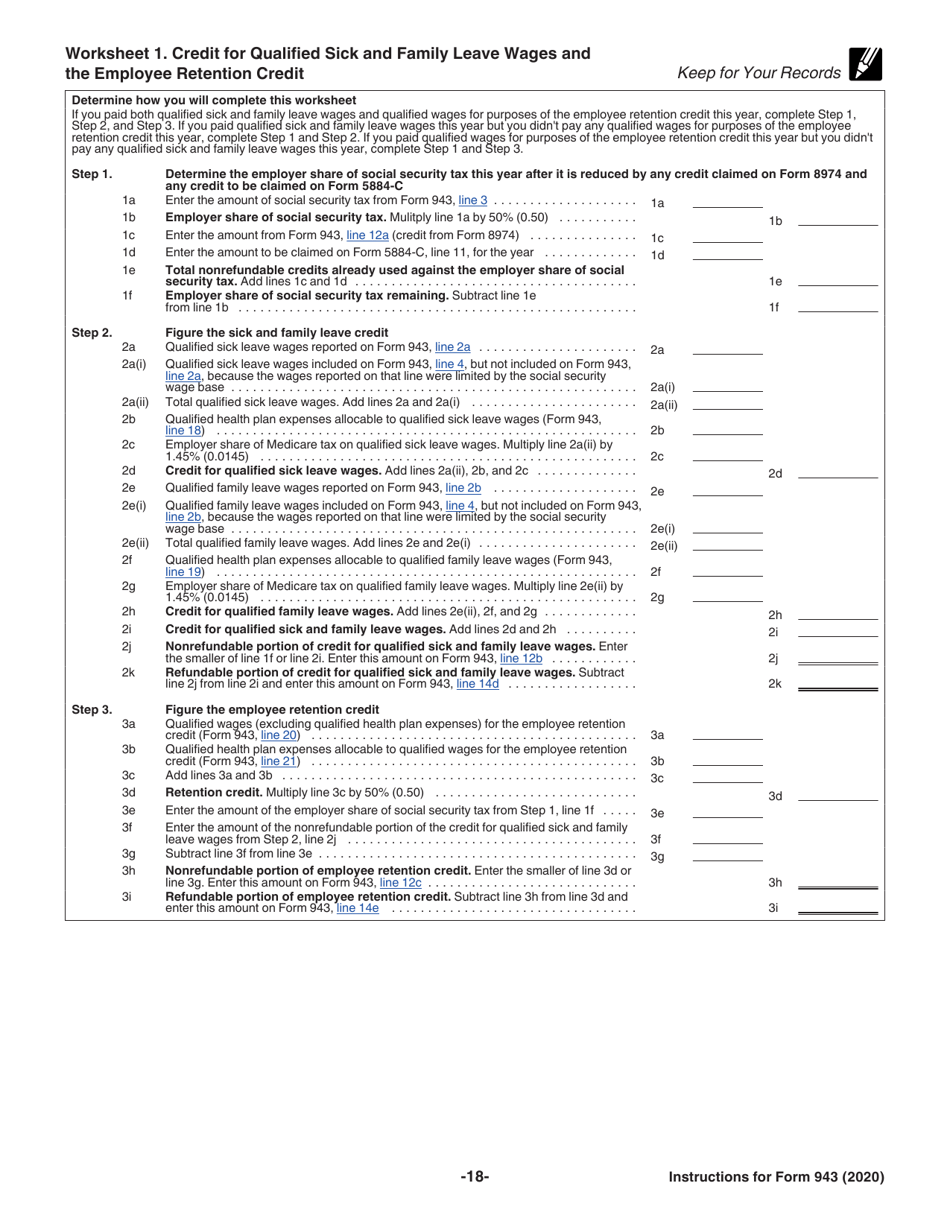 Instructions for IRS Form 943 Employers Annual Federal Tax Return for Agricultural Employees, Page 18