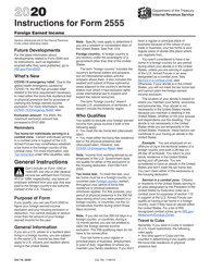 Document preview: Instructions for IRS Form 2555 Foreign Earned Income