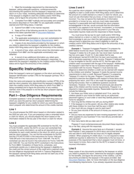 Instructions for IRS Form 8867 Paid Preparer&#039;s Due Diligence Checklist, Page 2