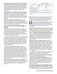 Instrucciones para IRS Formulario 9465(SP) Solicitud Para Un Plan De Pagos a Plazos (Spanish), Page 2