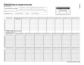 IRS Form 943 Schedule R Allocation Schedule for Aggregate Form 943 Filers, Page 2