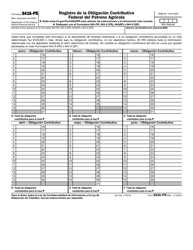 Document preview: IRS Formulario 943-A (PR) Registro De La Obligacion Contributiva Federal Del Patrono Agricola (Puerto Rican Spanish)