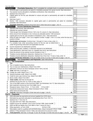 IRS Form 1041 &quot;U.S. Income Tax Return for Estates and Trusts&quot;, Page 2