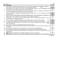 IRS Form 1041 &quot;U.S. Income Tax Return for Estates and Trusts&quot;, Page 3