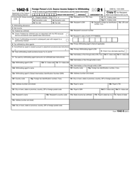 IRS Form 1042-S Foreign Person&#039;s U.S. Source Income Subject to Withholding, Page 4